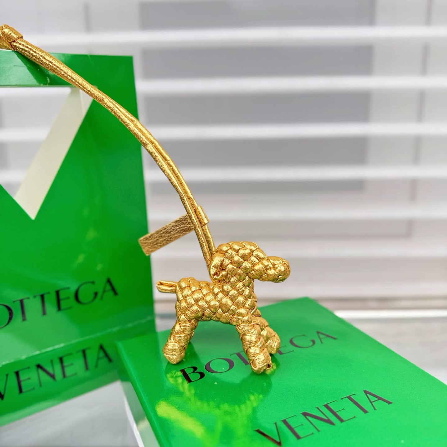 Bottega Veneta Golden Pony Bag Charm